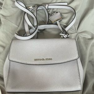 Michael Kors Small Lilac Purple Ava Satchel Flap Crossbody Bag